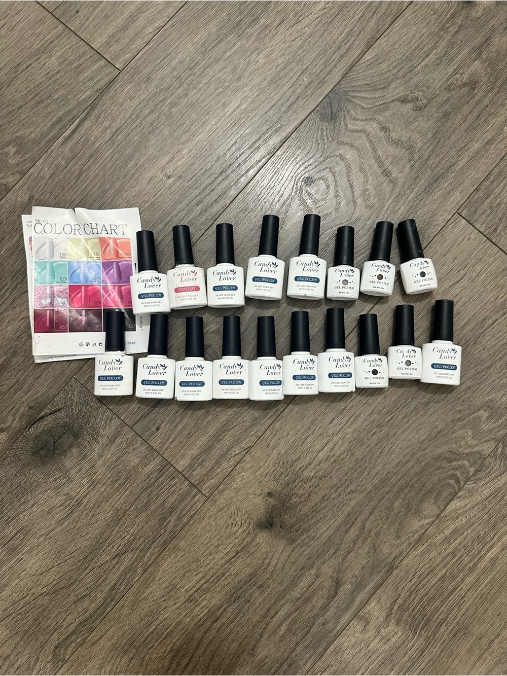 Gel Nail Polish Set - 18 Bottles total multiple colors